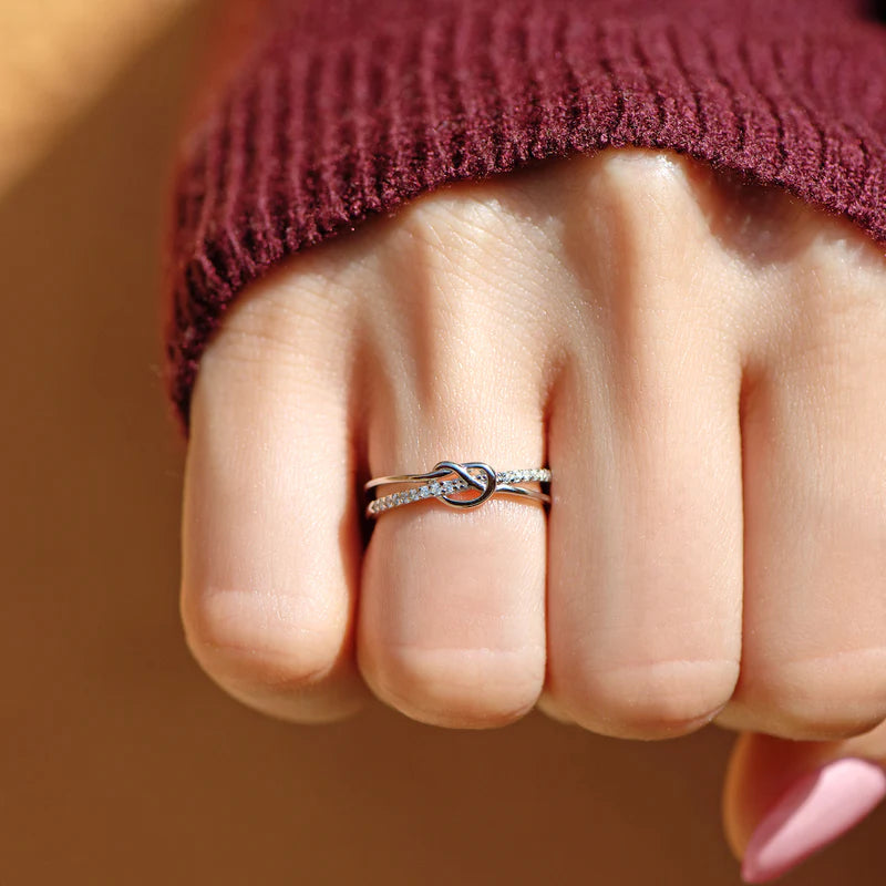 To My Daughter – Infinity Knot Ring | Adjustable