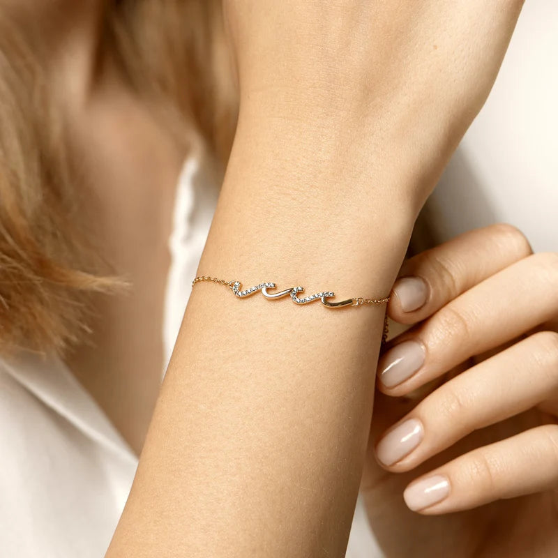 To My Daughter – Always Together Wave Bracelet