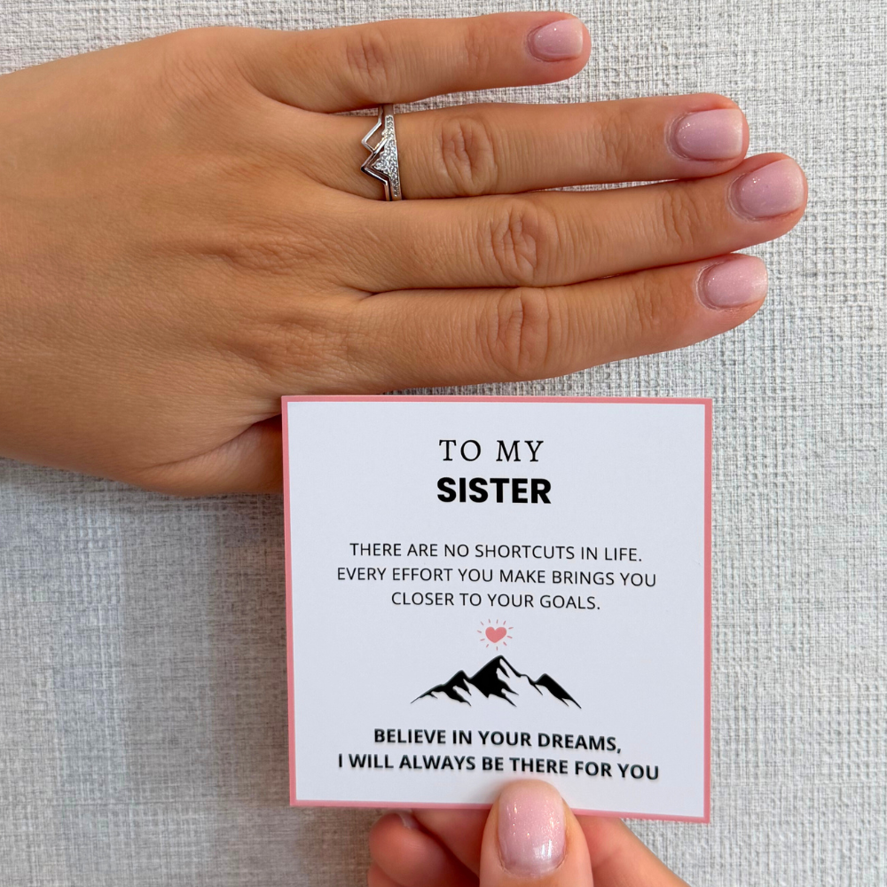 To My Sister – Mountain Ring | Adjustable