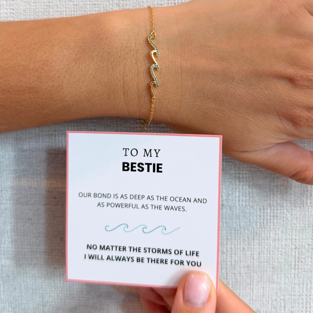 To My Bestie – Always Together Wave Bracelet