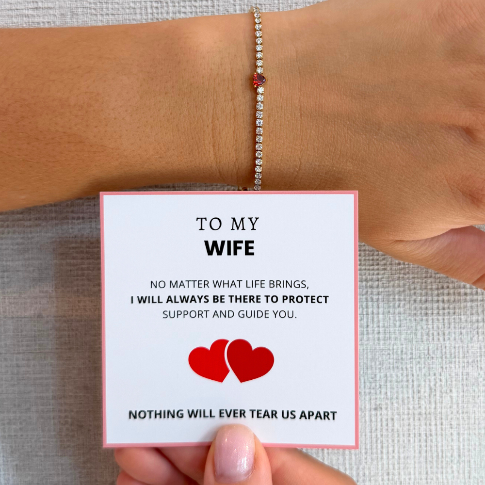 To My Wife – Protective Heart Bracelet