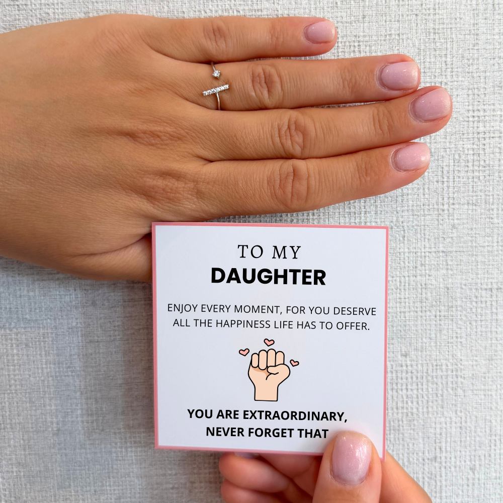 To My Daughter – Girl Power Ring | Adjustable