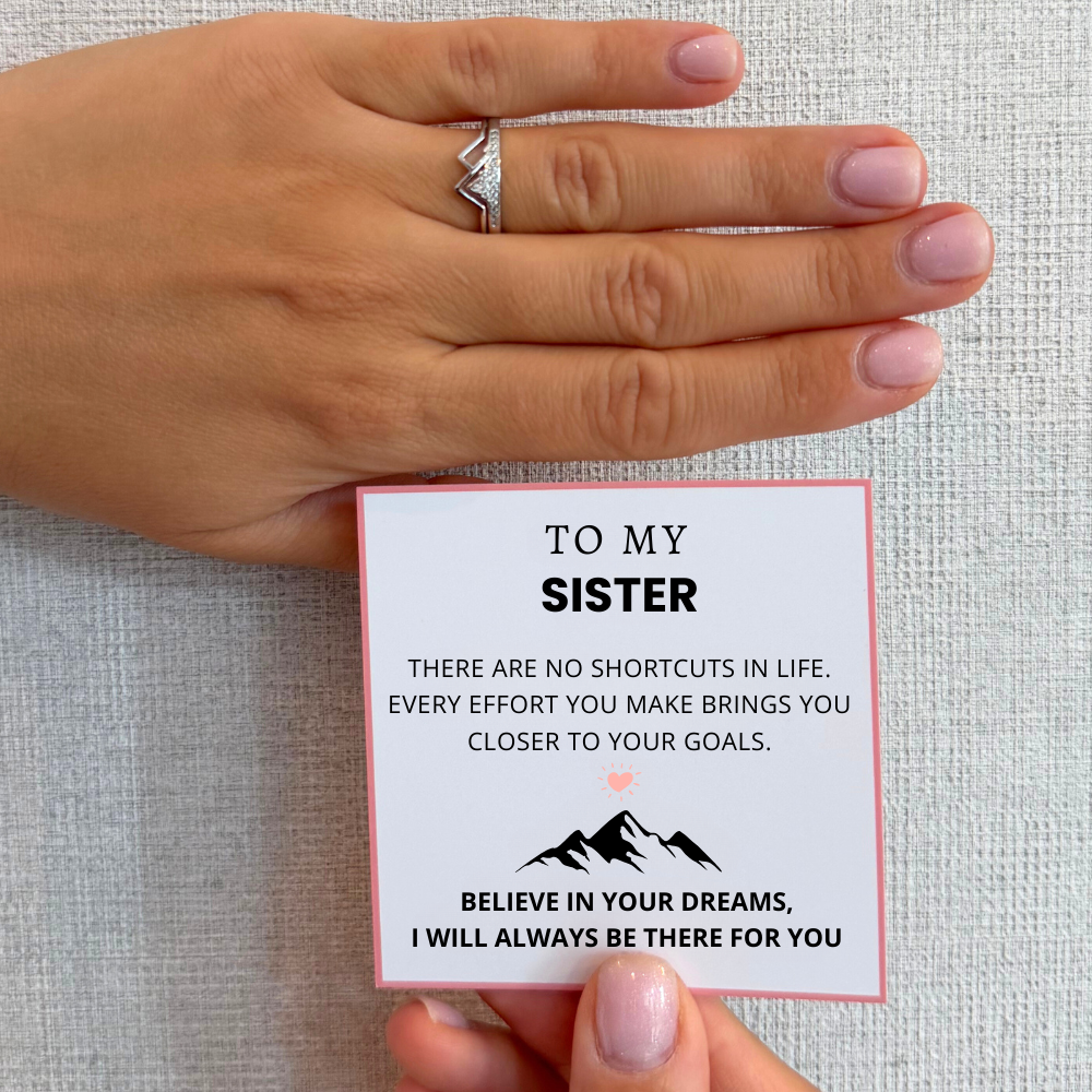 To My Sister – Mountain Ring | Adjustable