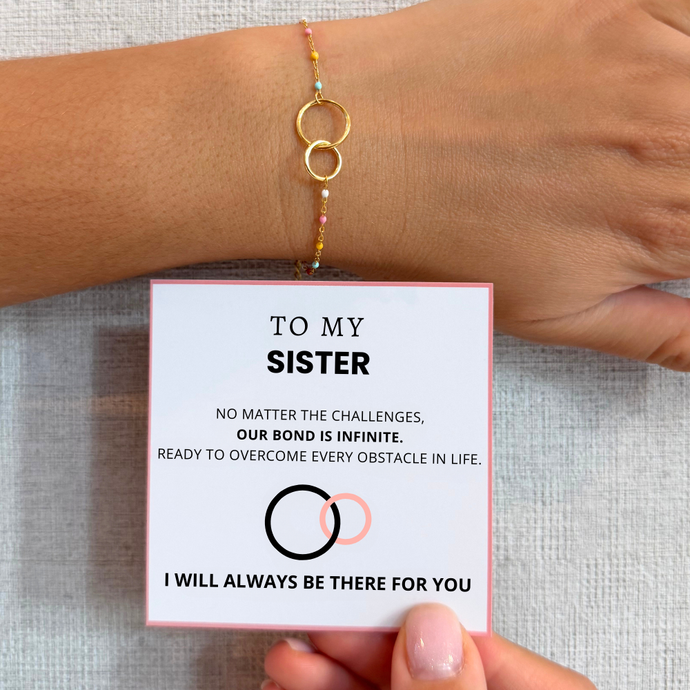 To My Sister – Infinity Link Bracelet