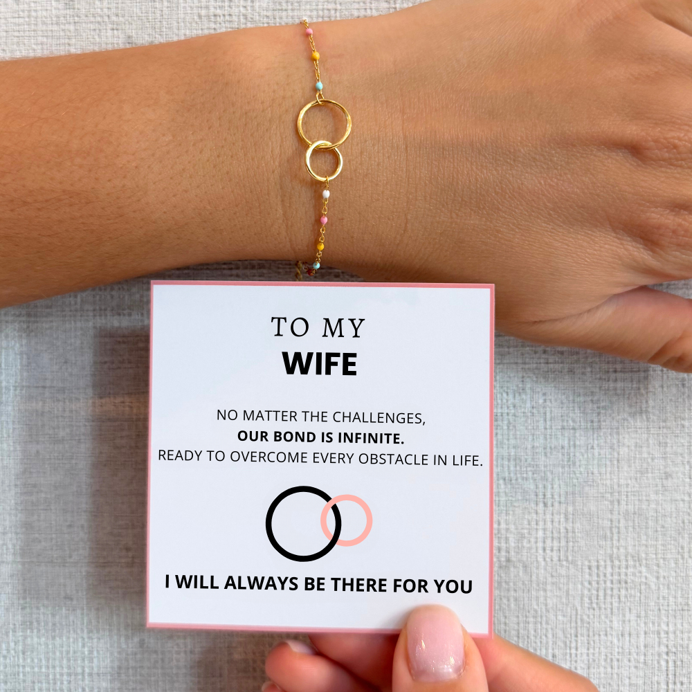 To My Wife – Infinity Link Bracelet