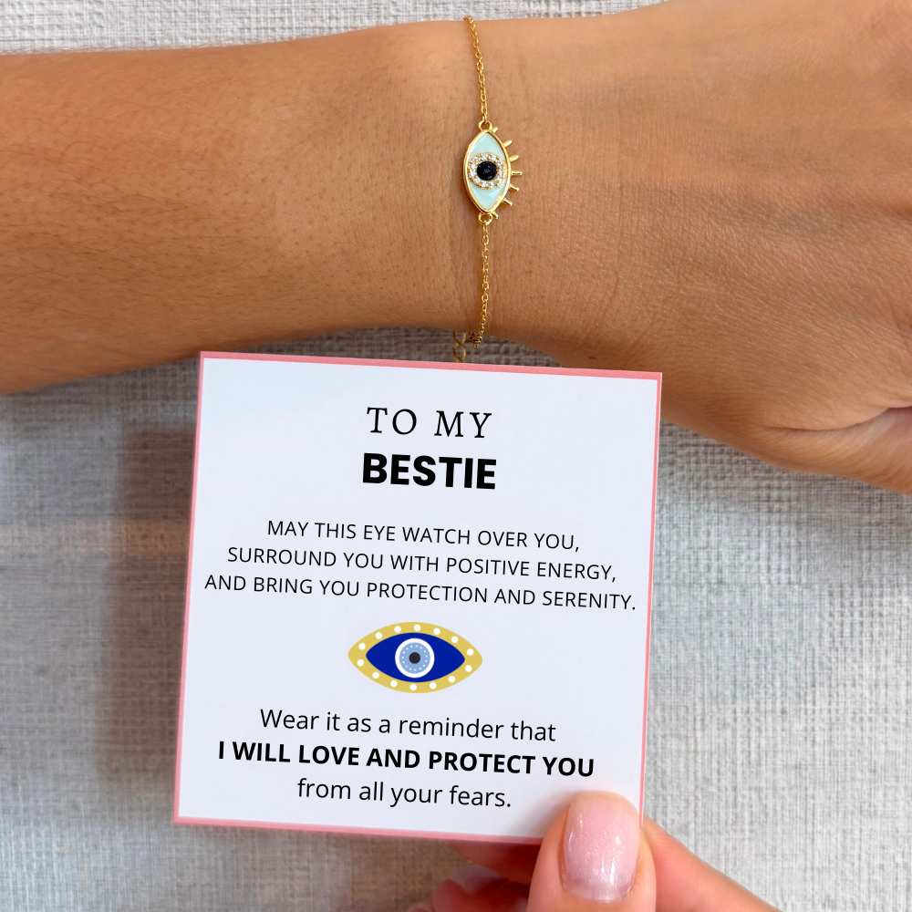 To My Bestie – Positive Energy Evil Eye Bracelet