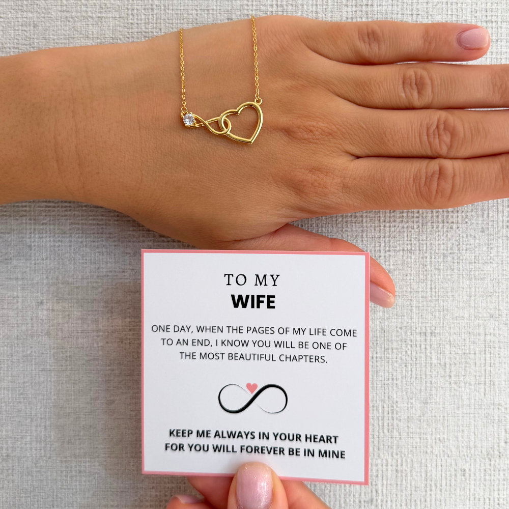 To My Wife – Infinity Heart Necklace