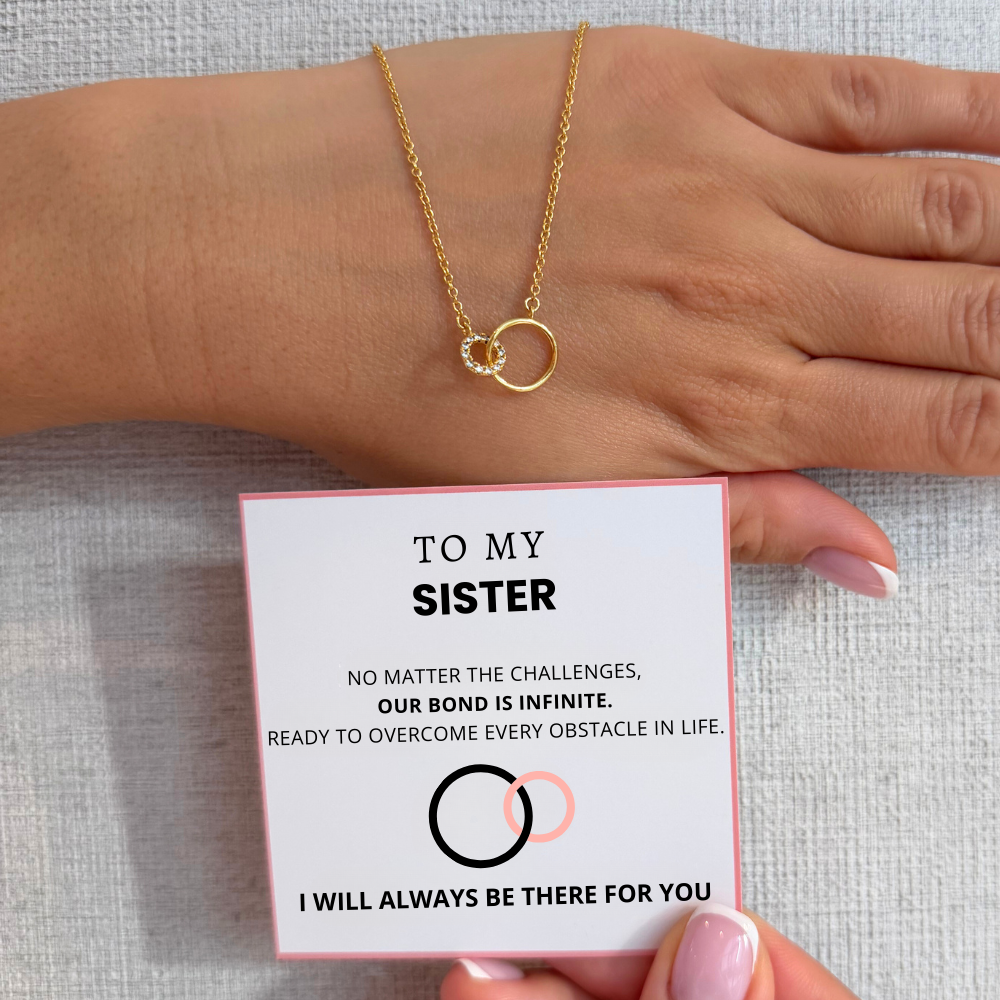 To My Sister – Infinity Link Necklace