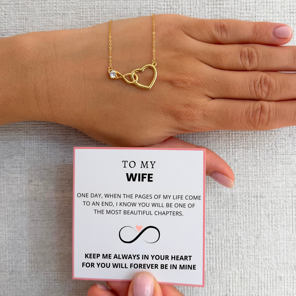 To My Wife – Infinity Heart Necklace